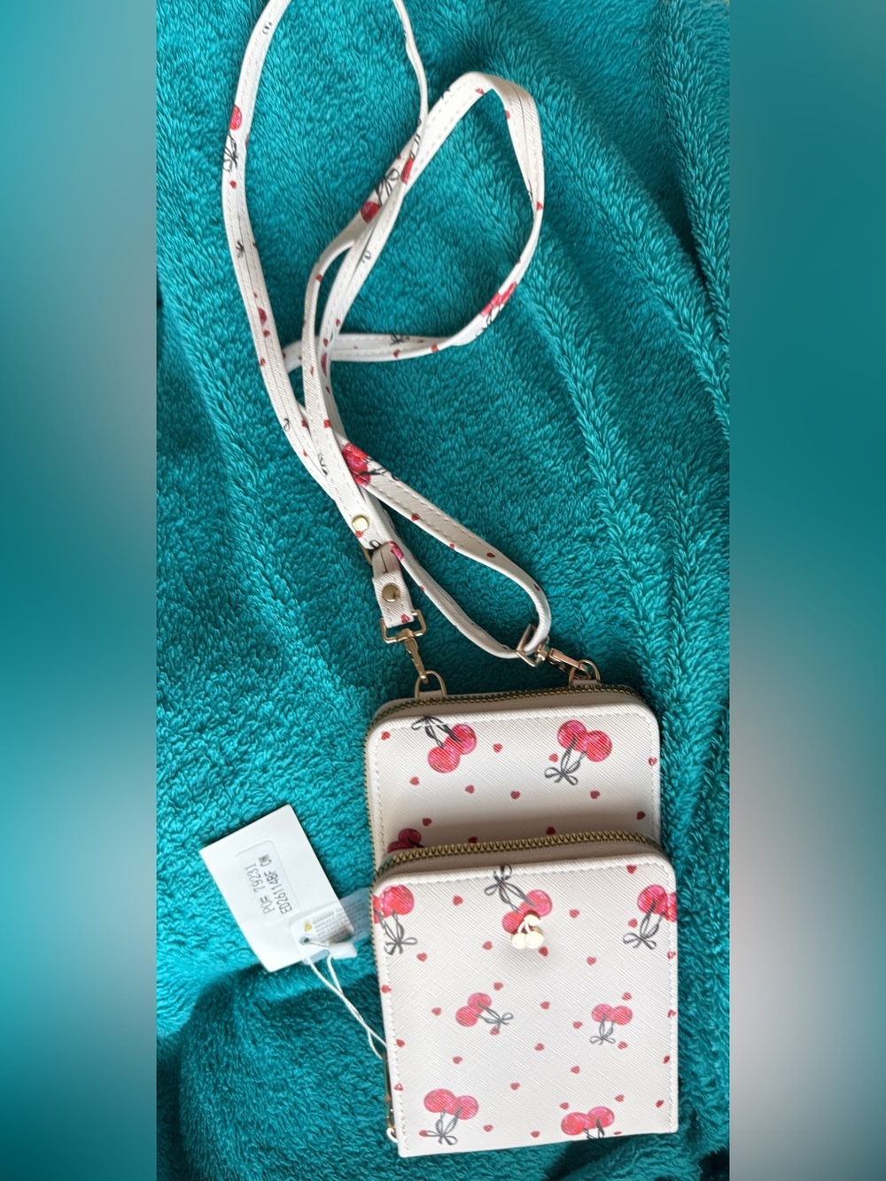 NWT Cherry crossbody shoulder 2  Zip Bags